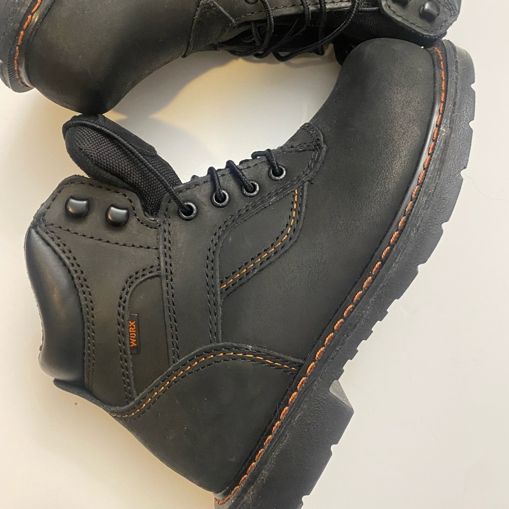 WORX 5607 6” Steel Toe Men Truss Work Boots Red Wings